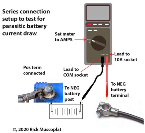 How to perform a parasitic battery drain test — Ricks 